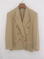 ◇ NEWYORKER ニューヨーカー オフィスカジュアル OL 6B 長袖 テーラード ジャケット サイズ9AR ベージュ系 レディース P  【1308040011536】