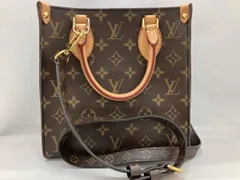 LOUIS VUITTON ルイヴィトン モノグラム サック・プラBB M46265 バッグ 2WAYバッグ ショルダーバッグ ハンドバッグ 茶 ブラウン 赤 レッド