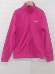 ◇ adidas アディダス キッズ 子供服 スポーティー 長袖 ジップアップ ジャケット サイズ150 ピンク レディース P  【1308040013912】