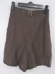 ◇ ◎ ●未使用● rienda リエンダ 新品タグ付き ハイウエスト シンプル ショートパンツ サイズS ブラウン レディース P  【1308040013813】