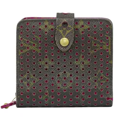 本物 ルイヴィトン LOUIS VUITTON LV コンパクトジップ モノグラム ペルフォ 折財布 ブラウン M95188 ビトン 財布 ウォレット 中古 