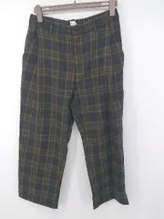 ◇ Revo. レヴォ チェック タック プレッピー テーパードパンツ サイズ2 ネイビー ブラウン系 マルチ メンズ P  【1308040013561】