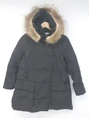 ◇ ◎ aimoha アイモハ シンプル 大人可愛い 秋冬 ファー 長袖 ダウン ジャケット サイズS ブラック レディース P  【1308040015657】