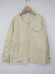 ◇ Champion チャンピオン コットン100% キッズ 子供服 長袖 ジャケット ブルゾン サイズ140 ライトベージュ系 メンズ P  【1308090000153】