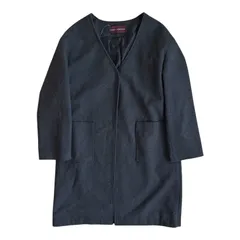 ZK38 URBAN RESEARCH アーバンリサーチ ノーカラーコート チャコール シンプル 上品 レディース Fサイズ