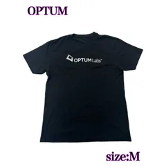 OPTUM Labs ロゴTシャツ ブラック 企業ロゴ プリントT 古着 M