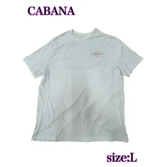 CABANA ロゴTシャツ ホワイト 古着 L