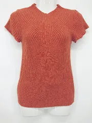 ◇ RANDEBOO ランデブー ショルダーカット 2WAY 長袖 ニット カットソー サイズF オレンジ系 レディース P  【1308090003956】