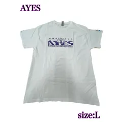 AYES プリント Tシャツ ホワイト 古着 L