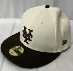 NEW ERA ニューエラ キャップ 59FIFTY MLB ドーナツスパークタウン ニューヨーク・メッツ メンズ ブラウン×アイボリー 56.8㎝