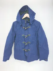 ◇ NICOLE CLUB FOR MEN ニコルクラブフォーメン フード付 シンプル 長袖 ダッフル コート サイズ46 ネイビー メンズ P 【1308090008531】