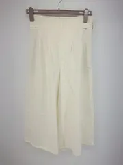◇ ●未使用● ◎ qualite カリテ タグ付 大人女子 こなれ感 ワイド パンツ サイズ38 オフホワイト レディース P  【1308090008500】