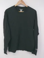 ◇ Champion チャンピオン シンプル 無地 長袖 Tシャツ カットソー サイズM ブラック メンズ P  【1308090008319】