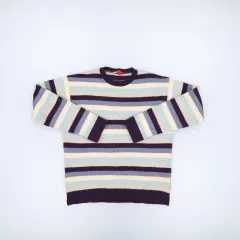 105 EDWIN ストライプ ウールニット 0105H1