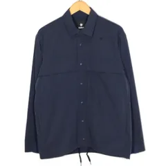 【倉吉店】 中古 GOLDWIN | ゴールドウィン 長袖シャツ Square Box Coach Shirt GL51114P ネイビー サイズ:S 【100】