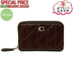 新品　COACH コーチ CM505 B4MPL スモール ジップ アラウンド カード ケース・ピロー キルティング
