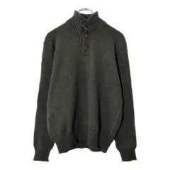 Polo by Ralph Lauren ポロ ラルフローレン コットンニット セーター グレー(メンズ S)中古 古着 X0163