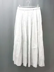 ◇ ◎ INDIVI インディビ ウエストゴム 綺麗め 大人 ロング丈 フレア スカート サイズ34 ライトブルー レディース E  【1308160008911】