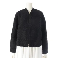 ドゥロワー 24SS RESORT1 ツイード ファンシー ジップアップ ブルゾン ジャケット 6522-299-0865 ブラック 36【中古】のサムネイル