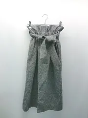◇ ◎ MilaOwen ミラオーウェン ウエストゴム 無地 シンプル ロング丈 タイト スカート サイズ0 グレー レディース E  【1308160012383】