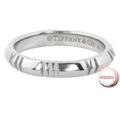 TIFFANY&Co. ティファニー アトラス Ⅹ クローズド ナロー リング・指輪 9号 シルバー【中古】