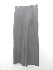 ◇ ROPE PICNIC バックウエストゴム ワンタック センタープレス ワイドパンツ サイズ40 ブラック レディース E  【1308160017661】