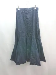 ◇ apres jour mignon デニム バックウエストゴム ファスナー ロング タイト スカート サイズF インディゴ レディース E  【1308160017494】