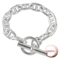 HERMES エルメス シェーヌダンクルGM ブレスレット 11コマ シルバー【中古】