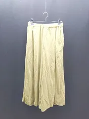 ◇ ROPE PICNIC ロペピクニック ウエストゴム フレア カジュアル ワイドフレアパンツ サイズ40 グリーン レディース E  【1308160020784】