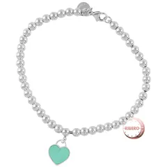 TIFFANY&Co. ティファニー リターン トゥ ティファニー  ブルーハートタグ ビーズ ブレスレット シルバー ブルー【中古】