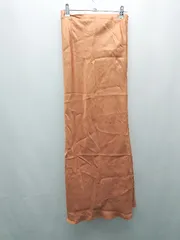 ◇ ◎ LAGUNA MOON ウエストゴム サイドジップ きれいめ ロング丈 マーメイド スカート サイズS オレンジ レディース E  【1308160022757】