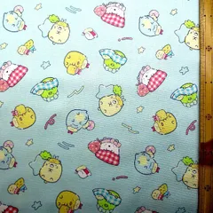 約108×40 8226 キャラクター 生地 布  すみっコぐらし （ ブルー系 ) すみっこぐらし