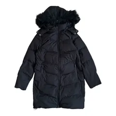 ZK38 GAP ギャップ ロングダウンコート ブラック ファーフード付き レディース Lサイズ