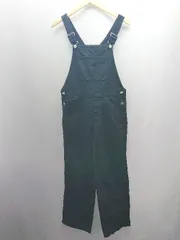 ◇ GLOBAL WORK カジュアル シンプル レイヤード 楽ちん サロペット オーバーオール サイズF ブラック レディース E  【1308160024775】