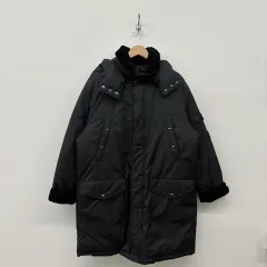 POLO RALPH LAUREN (ポロラルフローレン) ブラック ロング ダウン コート レディース M