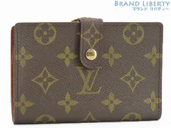 【美品】ルイヴィトン　LOUIS VUITTON　モノグラム　ポルトモネ ビエ ヴィエノワ　二つ折りがま口財布　コンパクト財布　ダークブラウン　M61663