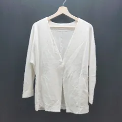 ◇ rope 羽織り 無地 フロントボタン Vネック ドルマンスリーブ 長袖 カーディガン サイズ36 ホワイト レディース E  【1308160027745】
