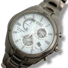 訳あり 稼働 シチズン 腕時計 ソーラー クロノグラフ デイト ts84