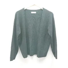 ◇ Sonny Label ボタンなし 厚手 無地 透け感なし シンプル 長袖 カーディガン サイズFREE ブラック レディース E  【1308160028308】