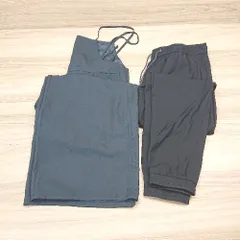 ◇ 《 GU ジーユー まとめ売り2点セット サイズL ウエストゴム 無地 シンプル オールインワン／パンツ レディース 》 E  【1308160031148】