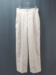 ◇ NATURALBEAUTYBASIC チャックボタン閉め カジュアル ハイウエスト パンツ サイズM ベージュ レディース E  【1308160030998】