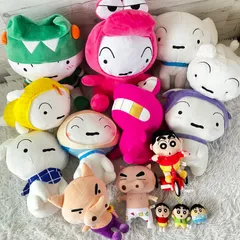クレヨンしんちゃん ぬいぐるみ 大量まとめ売り 15点セット シロ しんのすけ ぶりぶりざえもん グッズ マスコット 15