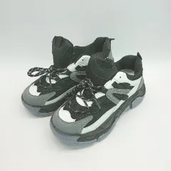 ◇ ◎ ●未使用● SANSUI＆TRADING 厚底 ハイテク サイバー系 スニーカー 表記なし ブラック グレー レディース E  【1308160031490】