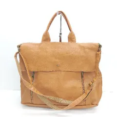 ◇ Largo ラルゴ 無地 アンティーク シンプル 落ち着いた ショルダーバッグ ブラウン レディース E  【1308160033258】