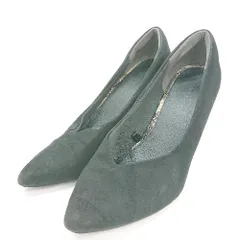 ◇ AZUL BY MOUSSY スエード調 無地 ポインテッドトゥ パンプス サイズM ブラック レディース E  【1308160034057】