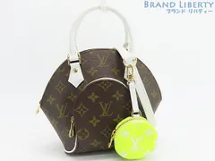 【未使用】ルイヴィトン　LOUIS VUITTON　モノグラム　エリプスBB　2WAY ハンドバッグ　斜め掛けショルダーバッグ　ショルダーポーチ　ポシェット　ダークブラウン　ホワイト　イエロー　M20752