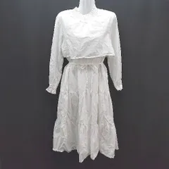 ◇ ◎ w closet ハイネック 無地 シンプル 長袖 ロング ワンピース サイズM ホワイト レディース E  【1308160036730】のサムネイル