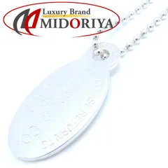 TIFFANY&Co. ティファニー リターントゥティファニー オーバルタグ ネックレス シルバー925/293760【中古】【BJ】