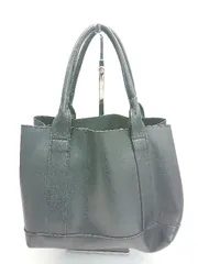 ◇ HusHusH ハッシュアッシュ レザー 収納多め 便利 カジュアル ハンド トートバッグ ブラック レディース E  【1308160042694】