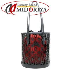 LOUIS VUITTON ルイヴィトン モノグラム レース バケットPM M20352 トートバッグ パテントカーフ ブラック レッド/352541【中古】